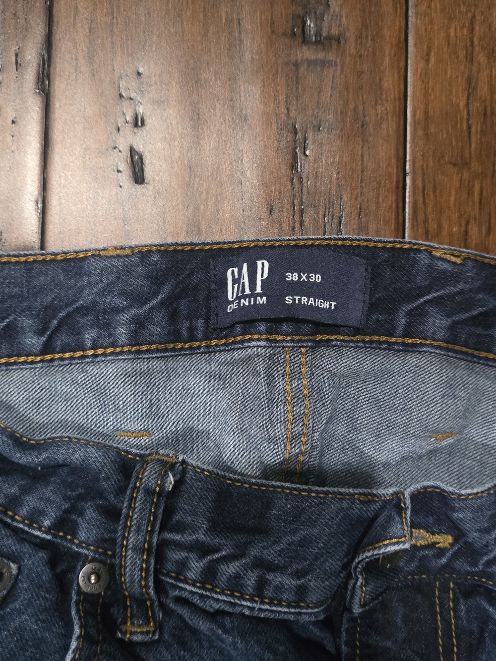 GAP Men's Straight Jeans - Indigo Blue